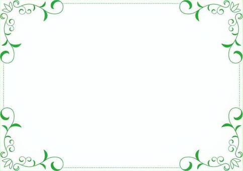 アンティークフレーム41・グリーン フレーム,枠,飾り枠,おしゃれフレーム,アンティークフレーム,クラシックフレーム,グリーン枠,グリーンフレーム,背景,壁紙のイラスト素材