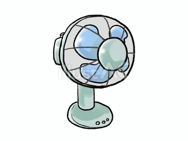 扇風機のイラスト 扇風機,手描き,夏のイラスト素材