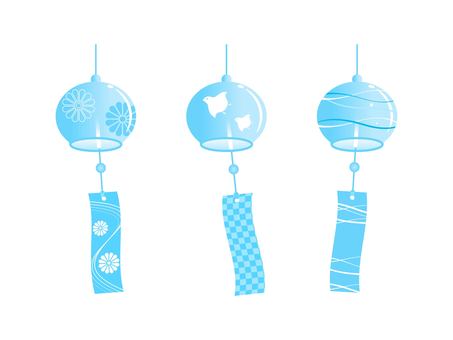 Illustration, carillons de vent, carillon à vent en verre, cloche à vent, 