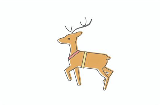 トナカイ トナカイ,鹿,動物のイラスト素材