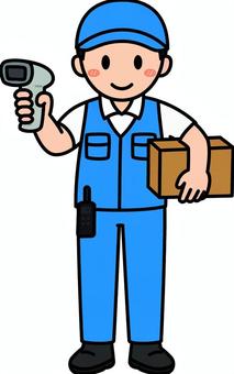 青の作業員です。 青の作業員です。 作業員,シンプル,スタッフ,従業員,アルバイト,パート,倉庫,運搬,物流,作業のイラスト素材