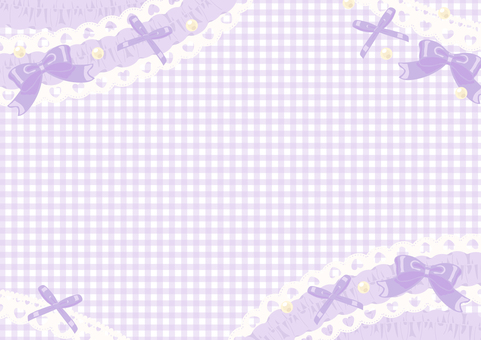 レースフリルフレーム レース,フリル,フレーム,リボン,パール,ギンガムチェック,ハート,ガーリー,ロリィタ,メルヘンのイラスト素材
