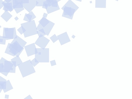 ブルーの四角と角丸が舞うシンプルな背景 四角,スクエア,角丸,図形,幾何学,ブルー,水色,淡い,パステル,半透明のイラスト素材