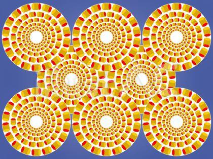 くるくる六角チューブ錯視・錯覚アート