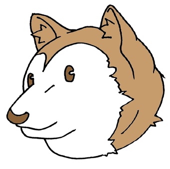 犬くん顔 犬くん顔 犬,顔,正面のイラスト素材