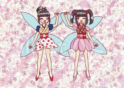 梅の妖精と桜の妖精