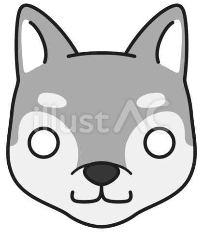 face 柴犬1モノ