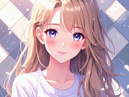 アニメ・漫画風の女の子のイラスト