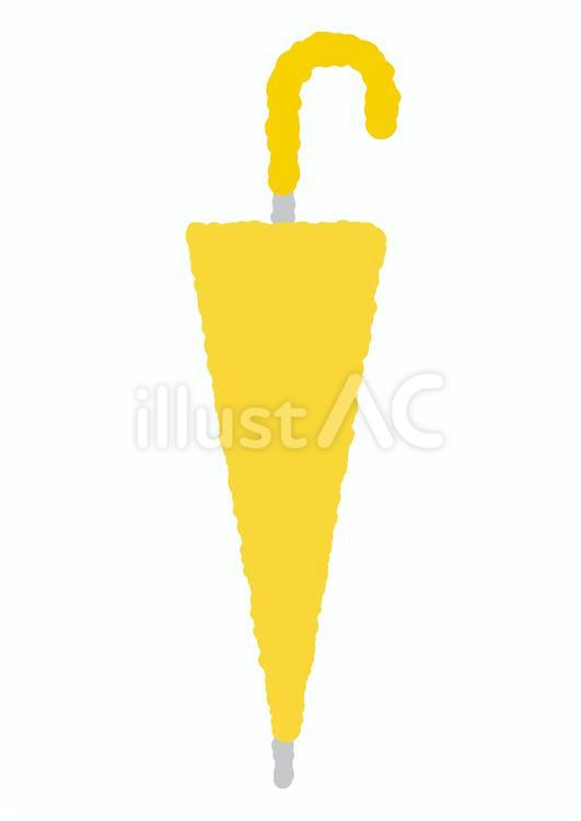 傘3 傘,畳んだ,マークのイラスト素材