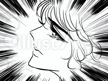 昭和少女漫画風イケメン王子様決意の横顔