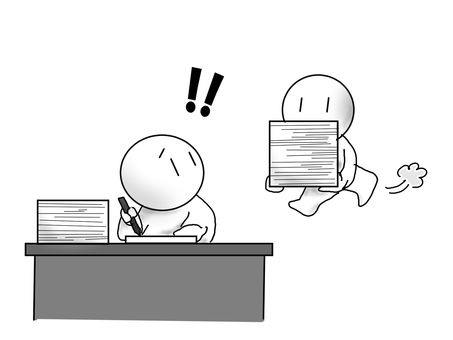 仕事に終わりが見えない オーバーワーク,仕事,終わらない,終わり,見えない,人物,大量,無理難題,超過,仕事量のイラスト素材