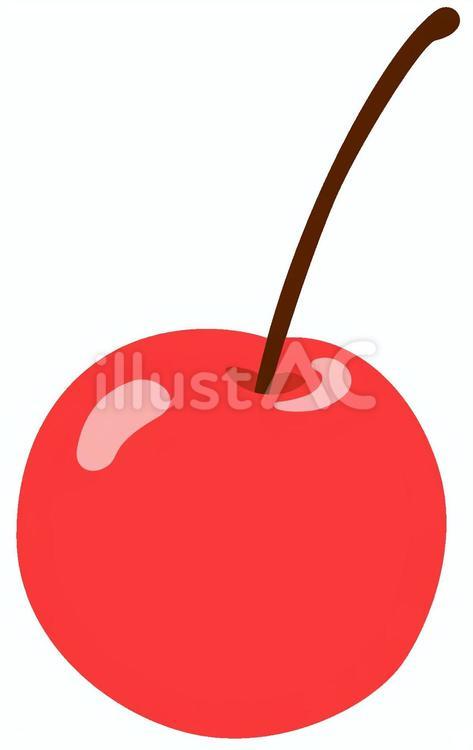 缶詰のさくらんぼ　単体　１つ 缶詰,さくらんぼ,シロップのイラスト素材