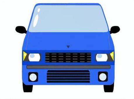 Illustration, mini car, minivan, one box, 