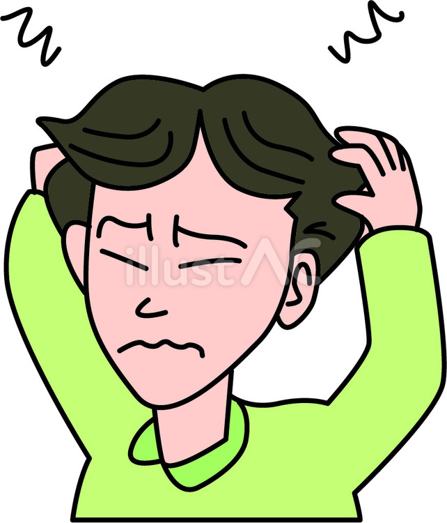 不安 不安,そわそわ,落ち着かないのイラスト素材