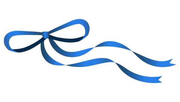 青いリボン11 リボン,ribbon,青,blue,ブルー,かわいい,デザイン素材,パーツ,プレゼント,贈り物のイラスト素材