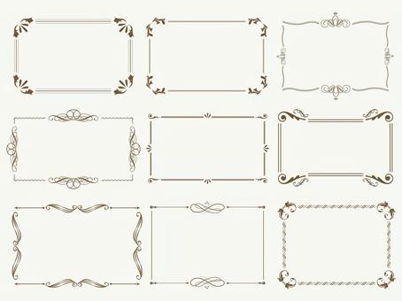 ビンテージ アンティーク風フレームセット