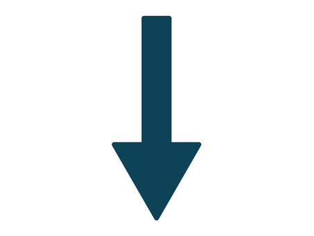 シンプルな矢印（下）01 矢印,下,アイコン,マーク,シンプルのイラスト素材