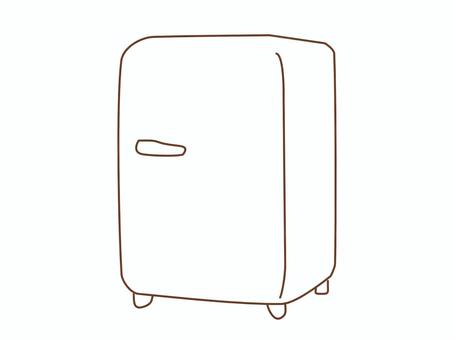 Retro refrigerator line art, JPG, PNG and EPS Retro refrigerator line art, , JPG, PNG and EPS