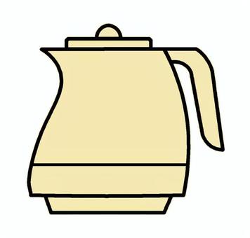 電気ポット(ver2) 電気ポット(ver2) ポット,お湯,湯沸かし,熱湯,沸騰,電化製品,家電,電力,電気,調理のイラスト素材