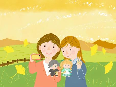 推し活　人物4 推し活,推し,推す,人物,女の子,女子,少女,大好き,写真,撮影のイラスト素材