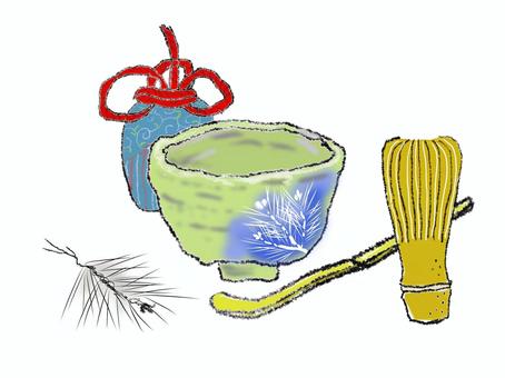 茶道具 茶道,道具,茶碗,棗,茶筅,お茶教室,和風,和柄,日本的,日本のイラスト素材