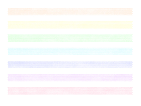 淡い色のマスキングテープ素材、カラフル マスキングテープ,マステ,文具,パステルカラー,模様,柄,リボン,ギザギザ,かわいい,ジグザグのイラスト素材