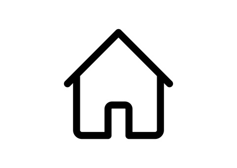 ホームアイコン（トップページに戻る） ホーム,ホームボタン,家,トップページ,sns,web,サイト,hp,ホームページ,インターネットのイラスト素材