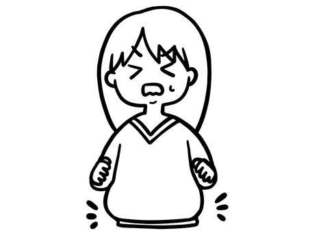 ぽっこりお腹ヤダ! 線画 ぽっこりお腹ヤダ! 線画 ぽっこり,お腹,ウエスト,体型,メタボ,ダイエット,生活,習慣,不健康,健康のイラスト素材