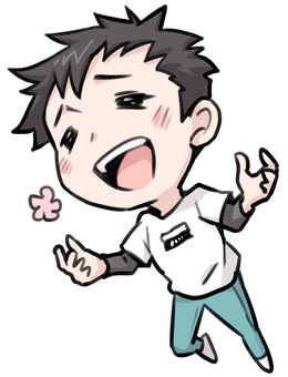 笑顔で手を広げて浮かれる男 笑顔で手を広げて浮かれる男 喜ぶ,男性,嬉しい,成功,ほのぼの,感動,笑う,ジーンズ,キャラクターのイラスト素材