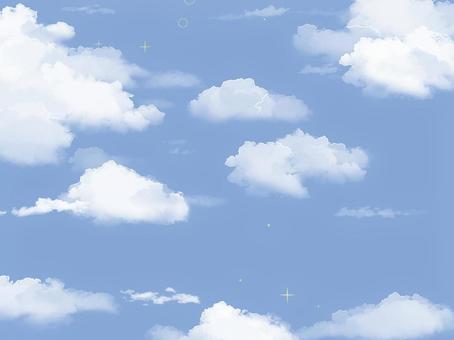 Illustration, vazio, nuvem, simples, 