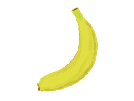 バナナ バナナ,果物,フルーツ,黄色,食べ物,おやつ,クレヨン,fruits,保育のイラスト素材