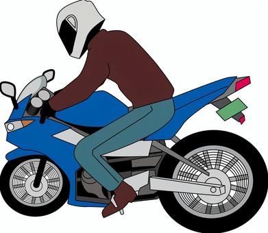 バイク走行 バイク,走行,スピード,ライダー,人物,大型,単車,二輪,乗る,男性のイラスト素材