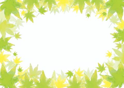 もみじ_フレーム07A もみじ_フレーム07A 秋,フレーム,背景,もみじ,水彩,紅葉,手描き,植物,葉っぱ,ナチュラルのイラスト素材