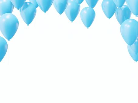 Background of flying blue balloons, balloon, frame, background, JPG and PNG