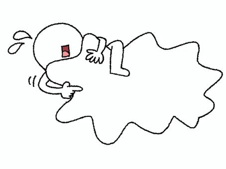 フレーム フレーム,枠,記入欄,空欄,汗,シルエット,指差し,pop調,手描き,挿絵のイラスト素材