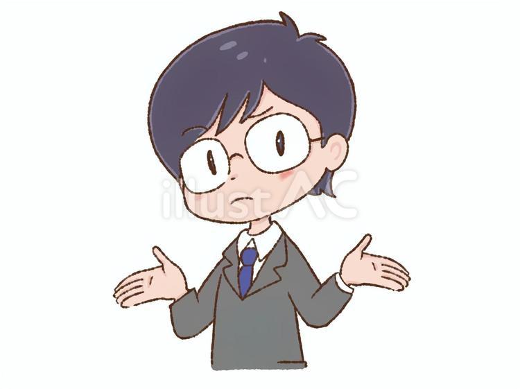 スーツの男性 会社員,サラリーマン,スーツのイラスト素材