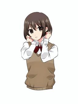 困惑する女の子