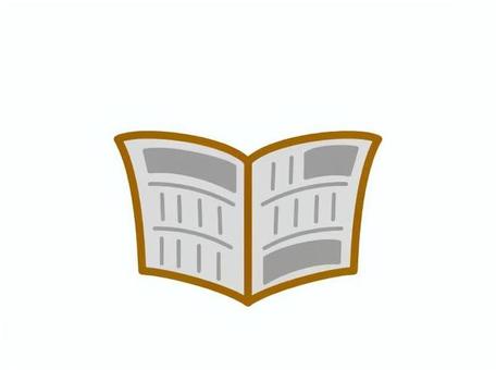 広げた新聞 新聞,生活,ニュース,記事,メディアのイラスト素材