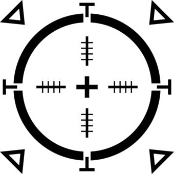 照準 照準,ターゲット,ロックオン,射撃,スコープ,狙撃,標的,照準器,的,狙いのイラスト素材