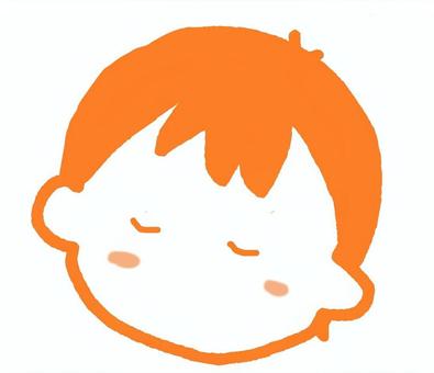 寝ている顔 顔,表情,かわいい,子ども,睡眠,目を閉じているのイラスト素材