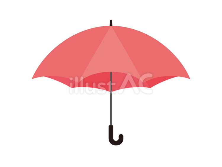 手描きの開いた傘４ 傘,手描き,雨具のイラスト素材