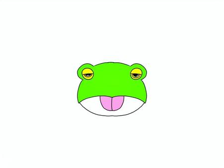 Illustration, a frog, half, rainy season, 