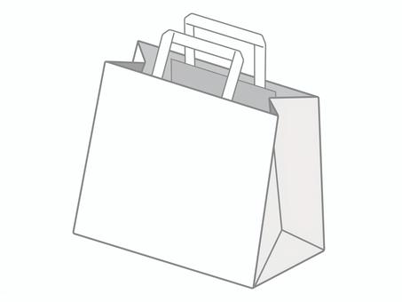 白い紙袋 白背景 白い紙袋 白背景 紙袋,袋,ショッパー,手土産,差し入れ,贈り物,贈答品,お土産,白背景,持ち手のイラスト素材