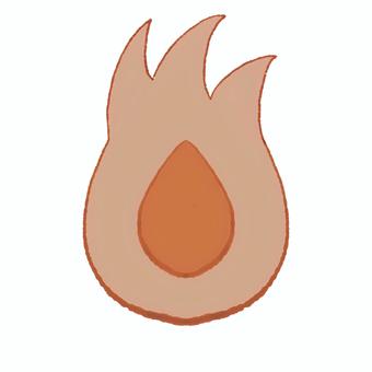 ガス火/赤い炎 炎,ガス,火,赤,不完全燃焼のイラスト素材