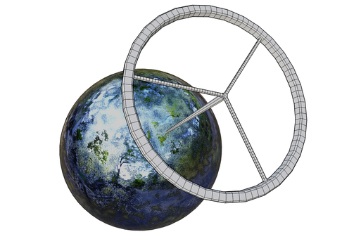軌道エレベーター 軌道エレベーター sf,宇宙,地球,惑星,軌道エレベーター,軌道,エレベーター,宇宙エレベーター,宇宙ステーション,星のイラスト素材