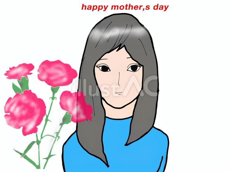 母の日 母の日,mother＇s,6月のイラスト素材