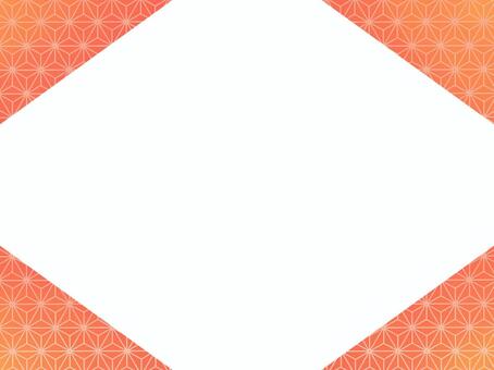 和風・背景素材・麻の葉模様 背景,フレーム,和,和柄,枠,壁紙,見出し,タイトル,バナー,チラシのイラスト素材