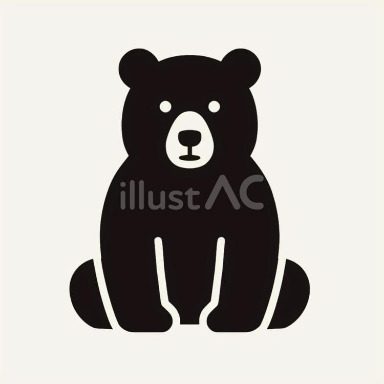 熊のピクトグラム 熊,猛獣,野生動物のイラスト素材