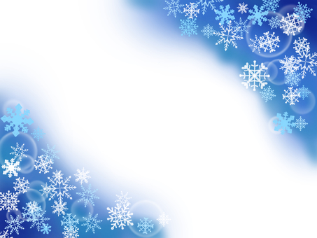 雪の結晶のフレーム3 雪,結晶,雪の結晶,フレーム,キラキラ,手描き,ぼかし,冬,クリスマス,綺麗のイラスト素材