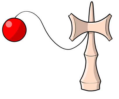 けん玉のイラスト けん玉,玩具,遊び,懐かしい,昔,おもちゃ,イラストのイラスト素材